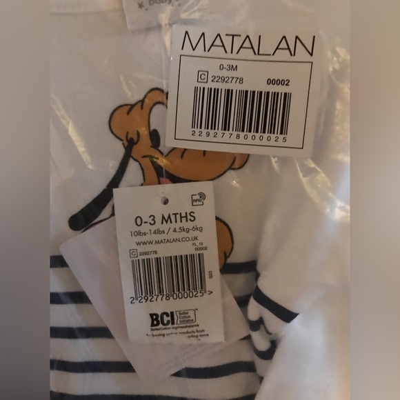 Brand new baby boys mickey and Pluto 2 piece set - Picture 3 of 4